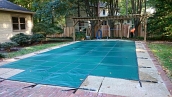 Loop-Loc swimming pool cover installation